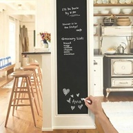 Adesivo Lousa Quadro Negro Fosco 2m x 45cm - Superfície para Giz Comum, Removível, Versátil para Sala de Aula, Cozinha e Quarto Infantil - imagem 2