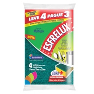 Esponja Esfrelux Leve 4 Pague 3 - Superfícies Limpas com Maciez e Durabilidade - imagem 1