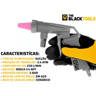 Pistola de Jateamento de Areia Profissional The Black Tools: Potência e Precisão na Limpeza de Superfícies - imagem 2