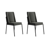 Conjunto com 2 Cadeiras de Jantar Hug 1749 Carraro Grafite Preto - Design Moderno e Conforto Superior - imagem 4