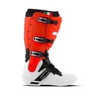 Bota Motocross Articulada Jett Hi-Vis Branca/Vermelha - Segurança e Performance Superior - imagem 2