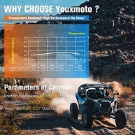 Pastilhas de Freio Cerâmica Youxmoto para Yamaha Wolverine RMAX2/RMAX4 e YXZ1000R | Desempenho Superior - imagem 5