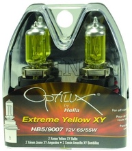 Lâmpadas Hella Optilux XY H7 9007 Amarelas Xenônio - Visibilidade Superior em Chuva e Neblina - imagem 3