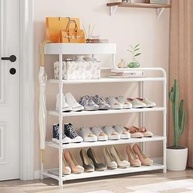 Sapateira Organizadora Moderna com Prateleira Superior - 12 Pares, Design Elegante Branco - imagem 3