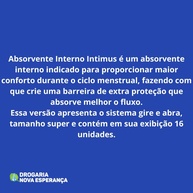 Intimus Absorvente Interno: Proteção Superior - imagem 2