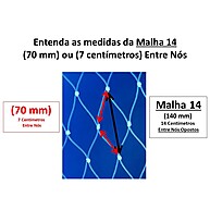 Rede Malha 14 (70mm) Fio 0,40 – 100 Metros de Qualidade Superior - imagem 1