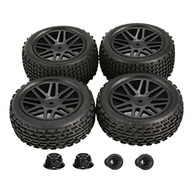 Pneus Off-Road Supermacios 1/10: Tração Imbatível em Borracha (Pacote com 4) - imagem 3