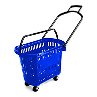 Cesta com Rodas Reforçada: Kit 2 Supermercado - imagem 2