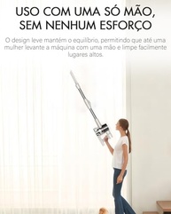 LILIN Aspirador de Pó Sem Fio i7 - Superprático, com Tubo Flexível e 8 Acessórios - imagem 4