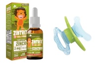 BUBA Mordedor Massageador Azul + Zintrix Suplemento Infantil de Zinco 20ml Morango - Flora Nativa - imagem 2