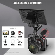 Alça Superior Ergonômica para Câmera | Pinos ARRI 3/8" | Suporta 10kg | HollyWave Preto - imagem 3