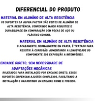 Par Suporte Bacalhau Honda CG Titan 150 (2004-2008) - Qualidade e Segurança - imagem 3