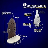 Oratório Suporte Altar Base em MDF 42cm - Ideal para Imagens de Santos até 27cm - imagem 3