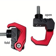 Gancho de Bagagem para Moto: Suporte Universal em Alumínio CNC para Capacete e Mais (Vermelho) - imagem 5