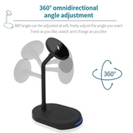 Carregador 2 em 1 iPhone 15: Wireless + Suporte - imagem 3