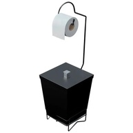 Lixeira Banheiro Completa: Cesto + Suporte - imagem 2