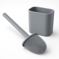 Escova Sanitária de Silicone com Suporte Antibacteriano - Limpeza Profunda e Higiênica para Banheiro - imagem 2