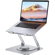 Suporte para Notebook Alumínio Ajustável 360º com Rotação Completa e Design Ergonômico para Tela até 17" - imagem 2