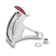 Suporte Curvo Cromado para Placa Lateral com LED - Harley Sportster, Bobber, V-Rod e Mais! - imagem 2
