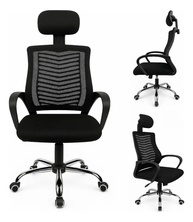 Cadeira de Escritório Ergonômica com Apoio de Cabeça - Conforto e Suporte Premium - imagem 3