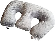 Travesseiro de Amamentação Multifuncional para Gêmeos - Suporte Ergonômico em Tecido de Algodão Lavável - imagem 2