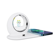 Carregador Wireless 3 em 1: Celular, Luz e Suporte! - imagem 4