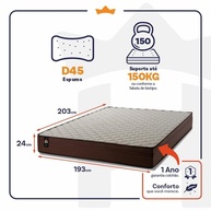 Colchão King D45 Atlanta: Conforto e Suporte! - imagem 2