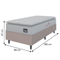 Cama Box Solteiro Lazio D45: Conforto e Suporte! - imagem 2