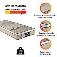 Colchão Solteiro D33 Gazin: Conforto e Suporte! - imagem 2