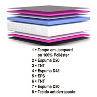 Colchão D45 Hellen Strong: Conforto e Suporte! - imagem 2