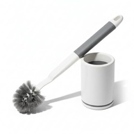 Escova Sanitária com Suporte Plástico - Base Redonda e Cerdas Flexíveis para Limpeza Eficiente do Vaso Sanitário - imagem 2