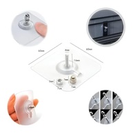Kit 8 Parafusos Adesivos Suporte Autocolante Multiuso - Sem Furos, Transparente, para Azulejos, Banheiro, Cozinha e Mais - imagem 1