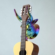 Suporte de Parede Harayaa Bull Head: Estilo e Segurança para sua Guitarra e Ukulele - imagem 5