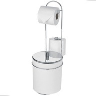 Suporte Papel Higiênico com Cesto 5L Arthi: Organize Seu Banheiro - imagem 1