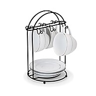 Suporte para 6 Xícaras Arthi Black 2464: Organização Elegante - imagem 1