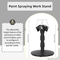 Suporte Giratório Ajustável para Pintura de Modelos em Spray - ABS Premium - imagem 5