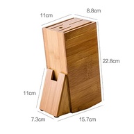Porta Facas em Bambu Natural - Suporte Elegante e Prático para Cozinha - imagem 4