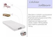 Colchão Infantil Sensor Premium D20 148x68cm - Conforto e Suporte para o Crescimento - imagem 5