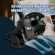 Suporte de Celular para Carro 360°: Fixação Segura e Design Premium para GPS - imagem 4