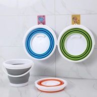 Balde Dobrável Retrátil 10L em Silicone – Com Suporte de Parede e Alça Reforçada | Ideal para Casa e Apartamentos - imagem 3