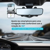 Suporte de Celular Universal para Retrovisor: Segurança e Praticidade 360º - imagem 4