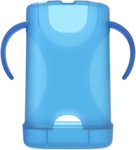 TTETTZ Suporte para bolsa de alimentos Squeeze, suporte para caixa de , lavável na máquina de lavar louças, bolsa à prova de derramamento, armazenamento , Azul - imagem 1