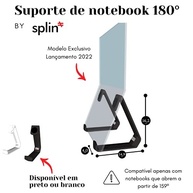Suporte Splin Soft Touch 180° para Notebook - Design Ergonômico e Estilo Moderno - imagem 5