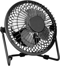 Mini Ventilador de Mesa 360° USB Silencioso com Suporte Metálico - Ideal para Escritório, Viagens e Casa - imagem 1