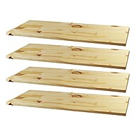 Prateleiras de Pinus Maciço: Kit 3x60x20cm + Suportes - imagem 2