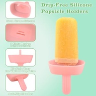 Suportes de Picolé Silicone para Crianças - 4 Unidades Sem Gotejamento - imagem 5