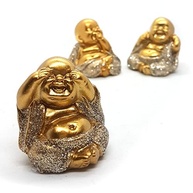 Trio de Buda Estatueta Cego Surdo Mudo - 4 cm | Decoração com Simbolismo de Paz e Equilíbrio - imagem 2