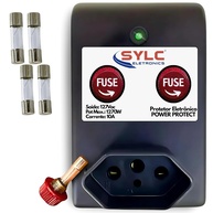 Kit 2 Protetores de Rede Elétrica 127V Sylc: Segurança Total Contra Picos e Surtos - imagem 1