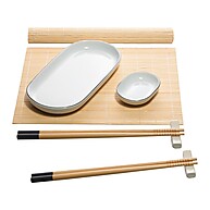 Sushi em Casa: Kit 8 Peças Bambu Wolff Tsuru - imagem 1