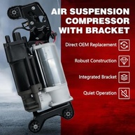 Compressor de suspensão a ar com suporte FIT X5 (2014-2018) / X6 (2015-2019) – Bomba de encaixe direto com relé e bloco de válvula solenoide, substitui OEM # 37206875177 37206850555 - imagem 3